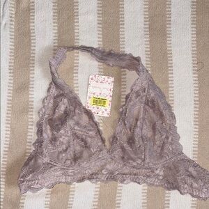 Free People Purple Lace Bralette Intimates